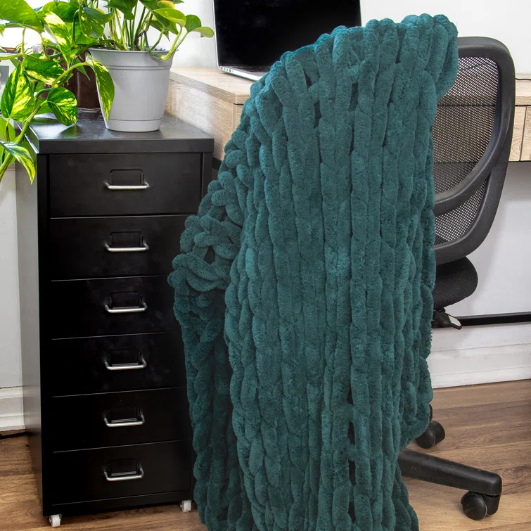 Donna Sharp Chenille Knitted Chenille Throw