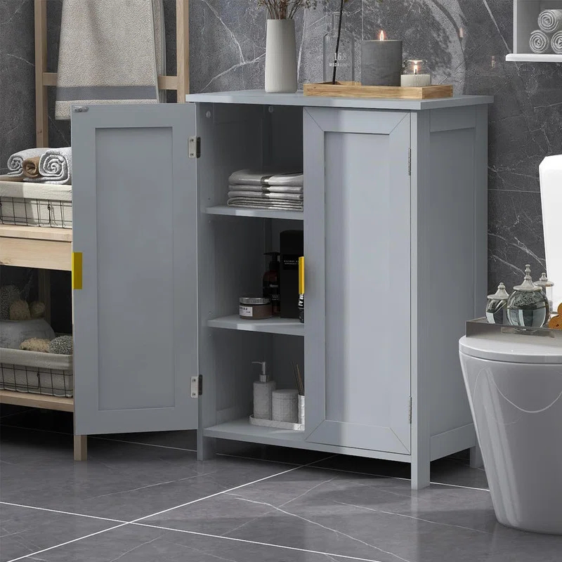 Bathroom Storage Cabinet, Freestanding with 2 Doors,Towel Cabinet for Bathroom Floor Cabinet