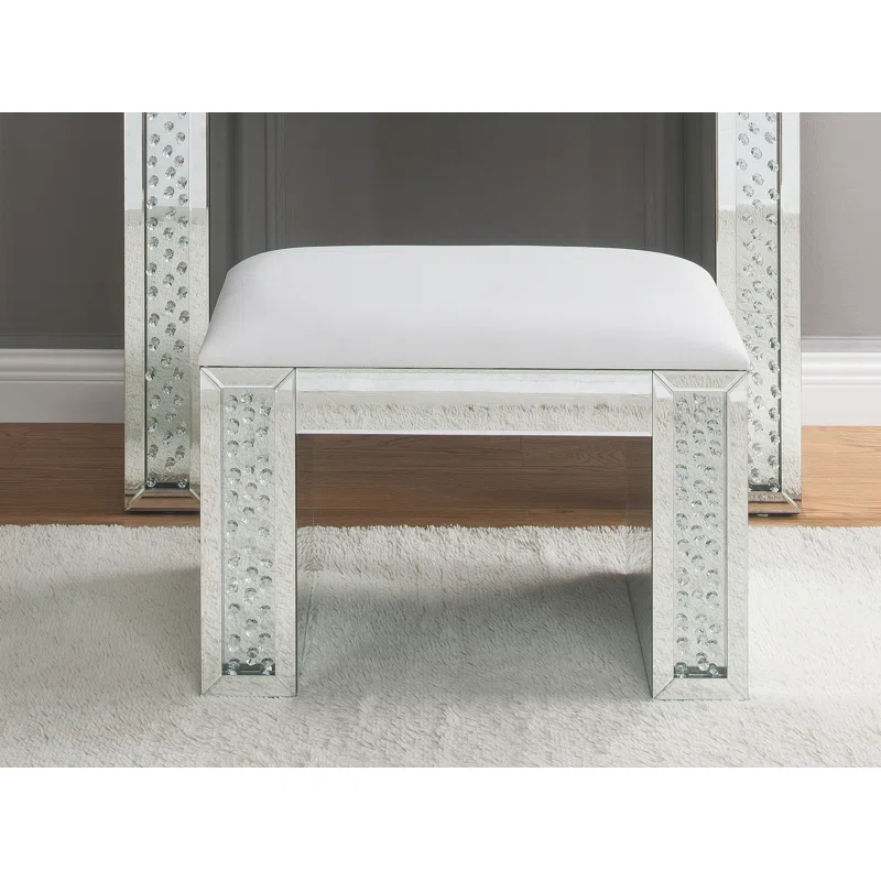 Everly Quinn Manufactured Wood Accent Stool