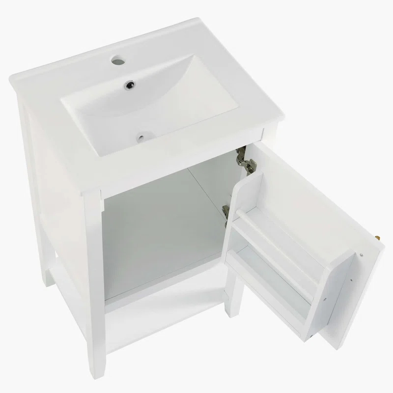 Beyong 33.5" H X 20" W X 15.5" D 20'' Single Bathroom Vanity with Top