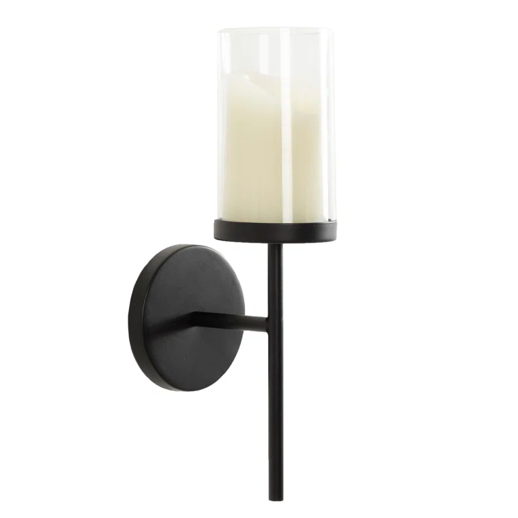 Kate and Laurel Blaise 14.0'' H Metal Wall Wall Sconce