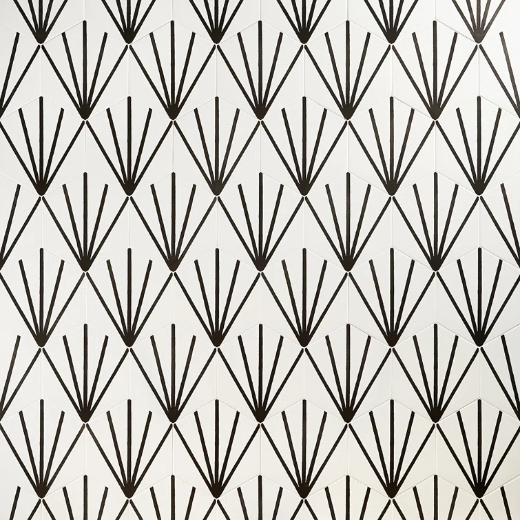 GeoHex Deco 8" Hexagon Matte Porcelain Floor and Wall Tile (9.03 Sq. Ft. / Case)