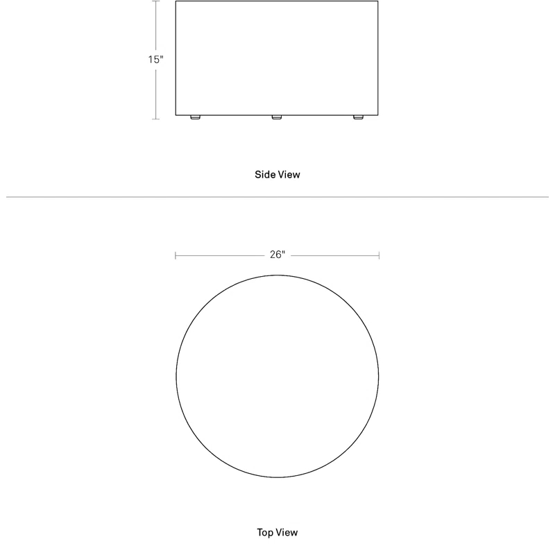 Blu Dot Bumper Upholstered Ottoman