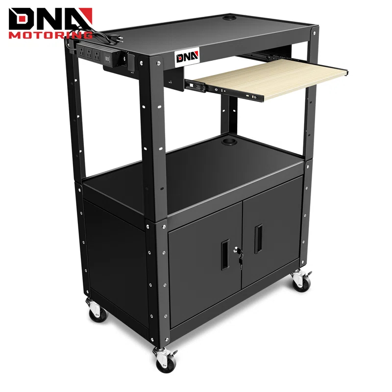 DNA Motoring 58'' H x 33'' W AV Cart