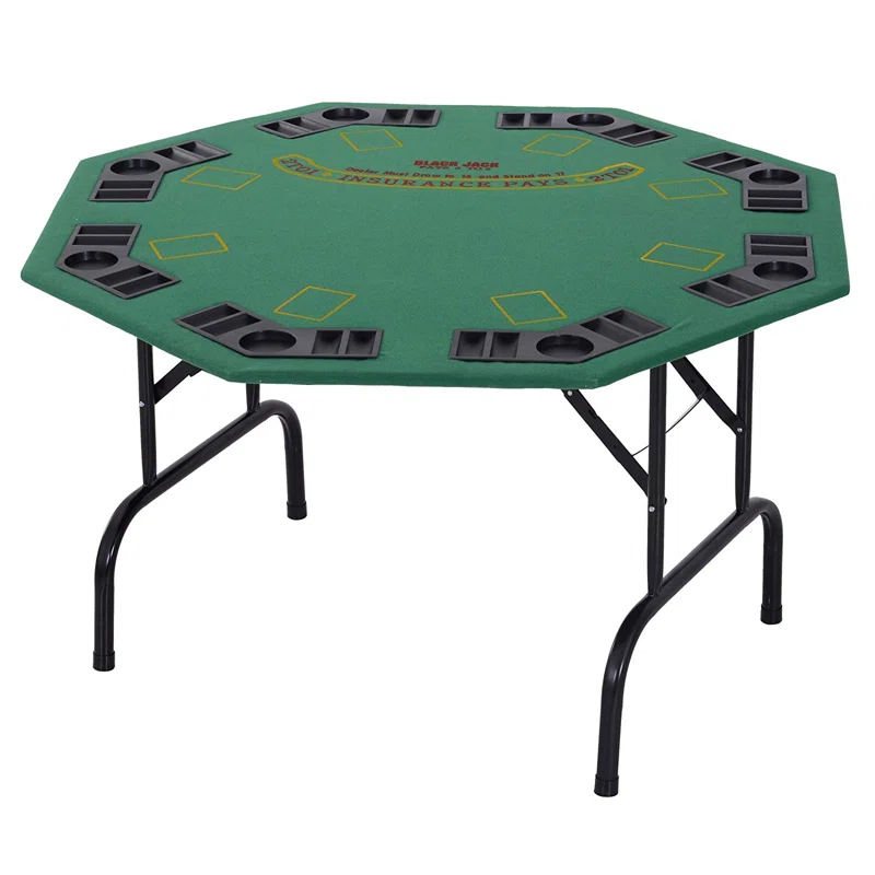 Soozier Soozier 48'' 8 - Player Foldable Poker Table