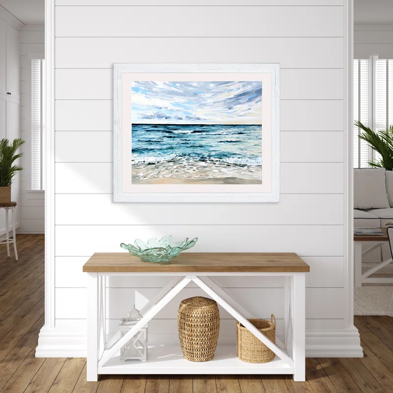 " Whispy Clouds " by Casey Painting Print