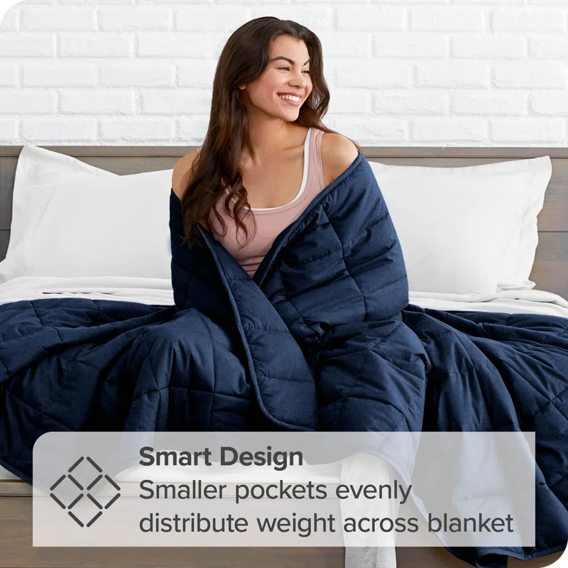Bare Home Minky Fleece Weighted Blanket