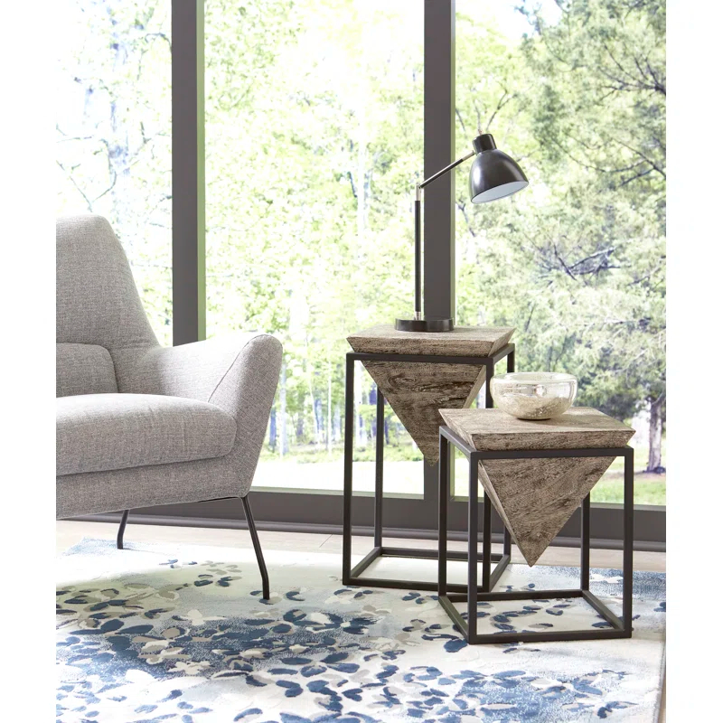 Phillips Collection Inverted Pyramid Side Table