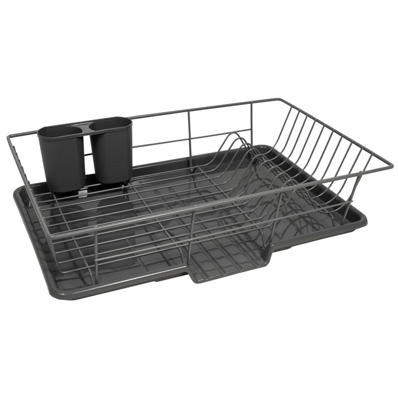 Red Barrel Studio® Steel 3-Piece Large Dish Drainer by Sweet Home Collection
