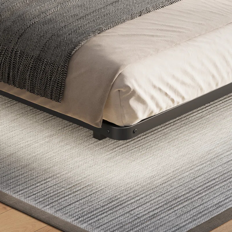 Alwyn Home Floating Bed Frame With Led Lights Metal Platform Bed, No Squeak