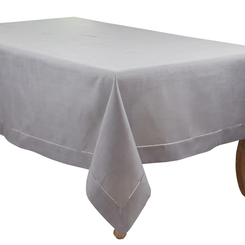 Saro Rochester Collection Solid Color Square Tablecloth