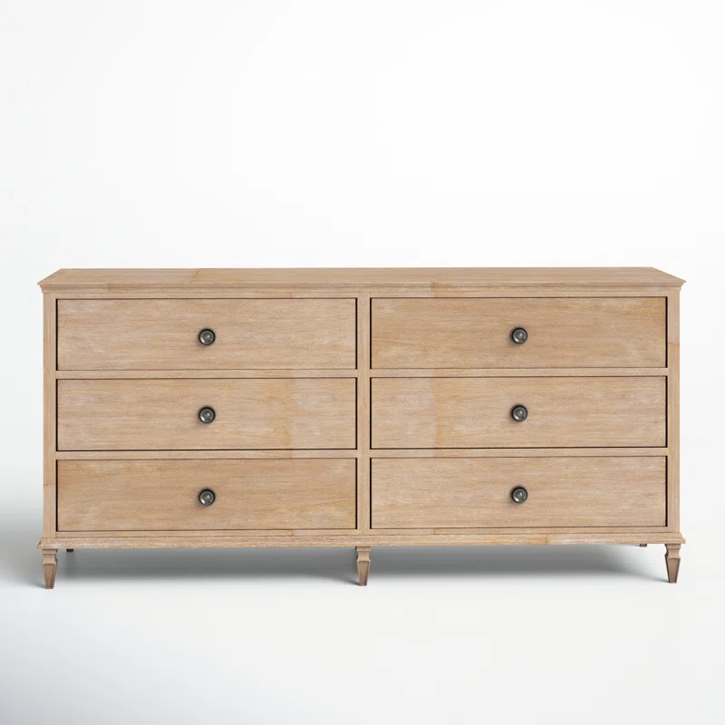 Birch Lane™ Garland 6-Drawer Double Wide Wood Dresser