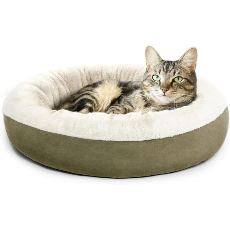 Archie & Oscar™ Round Donut Cat And Dog Cushion Bed, 20In Pet Bed For Cats Or Small Dogs, Anti-Slip & Water-Resistant Bottom, Super Soft Durable Fabric Pet Beds, Washable Luxury Cat & Dog Bed