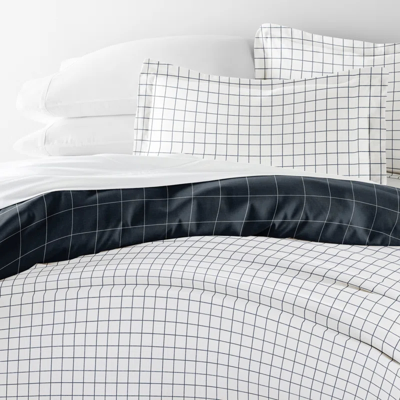 Becky Cameron Patterned Ultra Soft 3 Piece Duvet Cover Set - Serenity