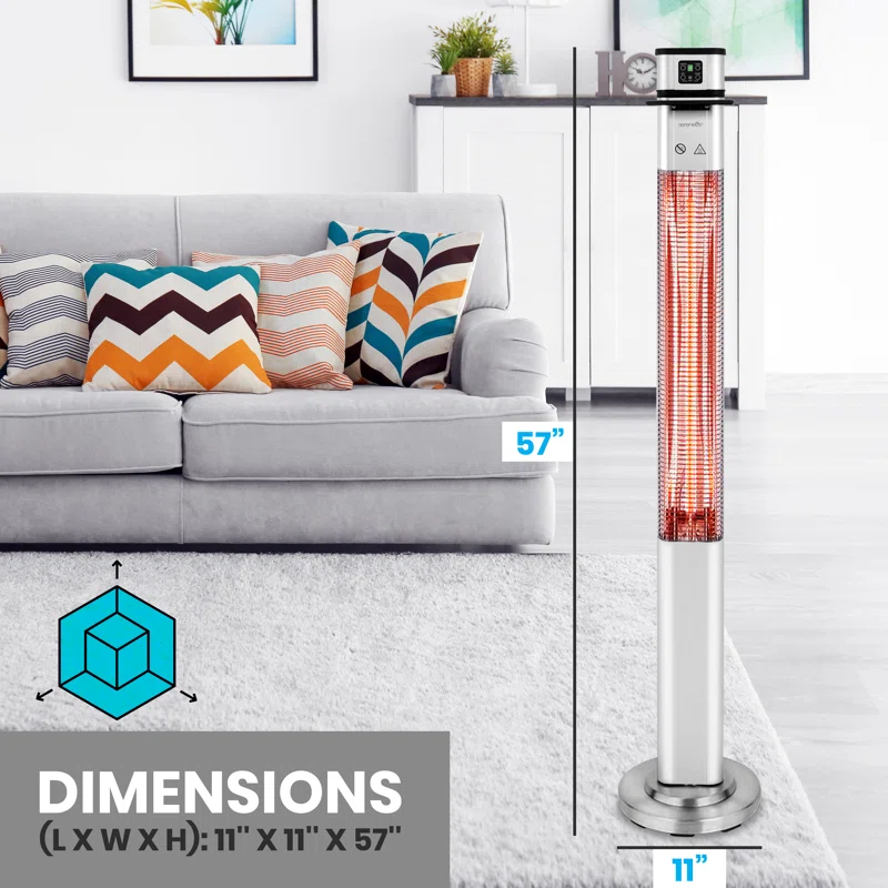 Stainless Steel Electric Standing Patio Heater