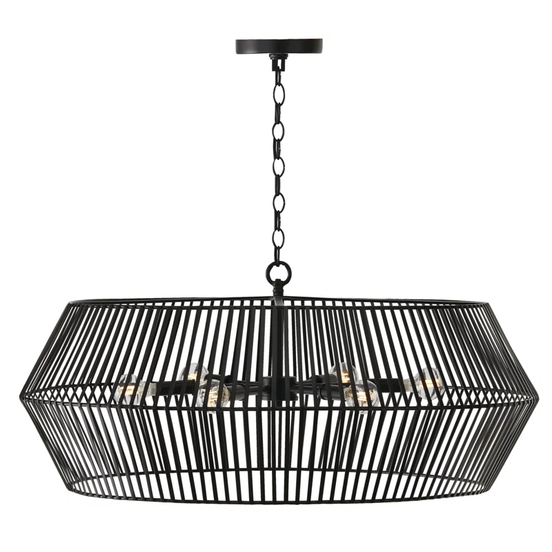 Capital Lighting Kaiya 6 - Light Dimmable Cage Chandelier