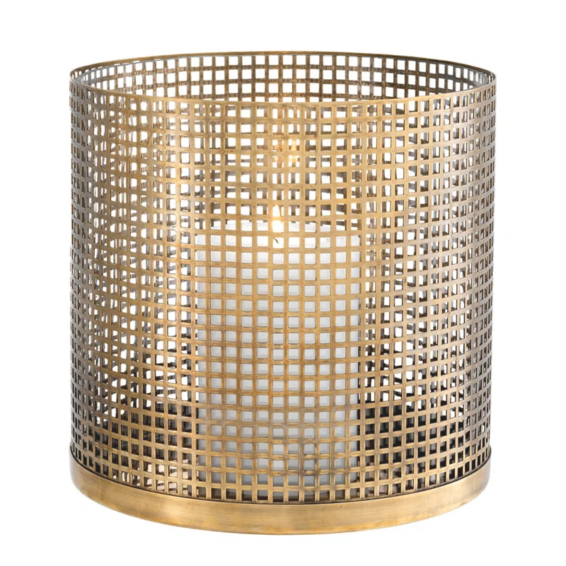 Eichholtz Sterling 10'' H Metal Tabletop Hurricane