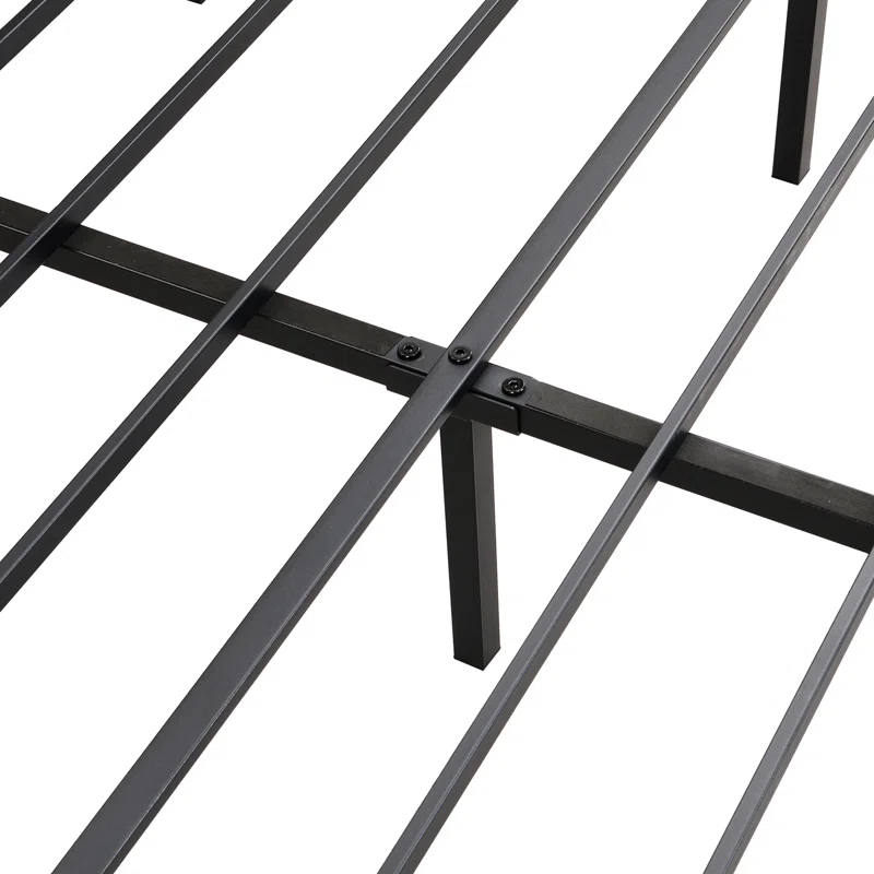 Orren Ellis Full Bed Frame With Storage Headboard And Drawers, Full Size Led Platform Bed Frame, Led Upholstered Bed Frame With Charging Station