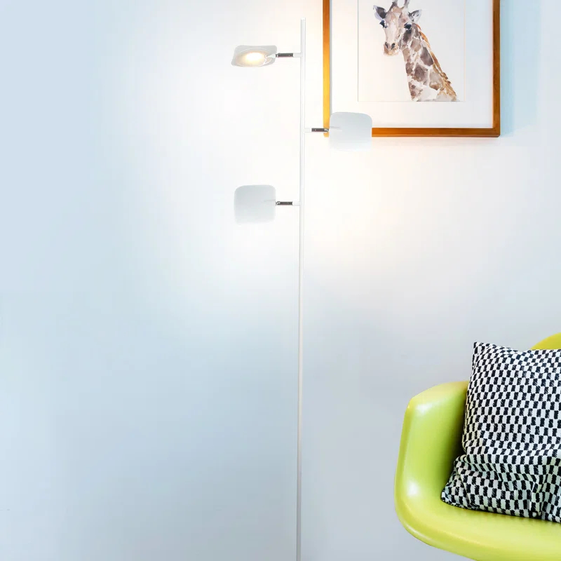 Brightech Tree Modern Dimmable (Includes LED Light Bulb) Tree Floor Lamp Matte White