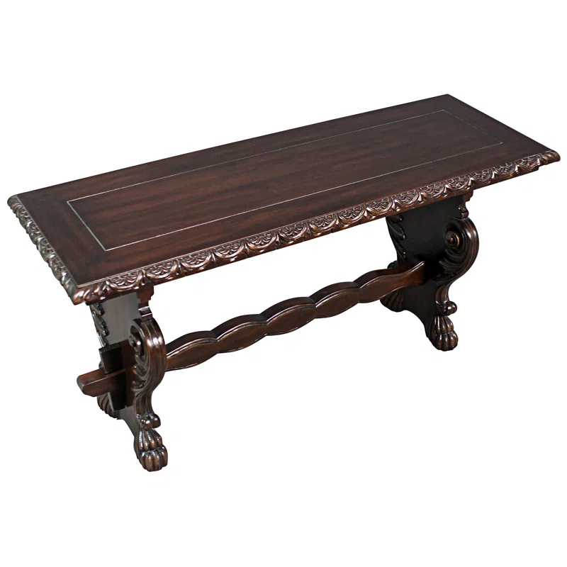 Design Toscano Glastonbury Abbey Solid Wood Bench