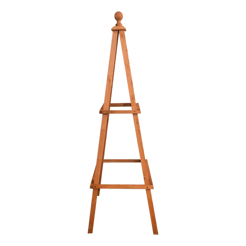 53'' H x 18'' W Wood Obelisk Trellis