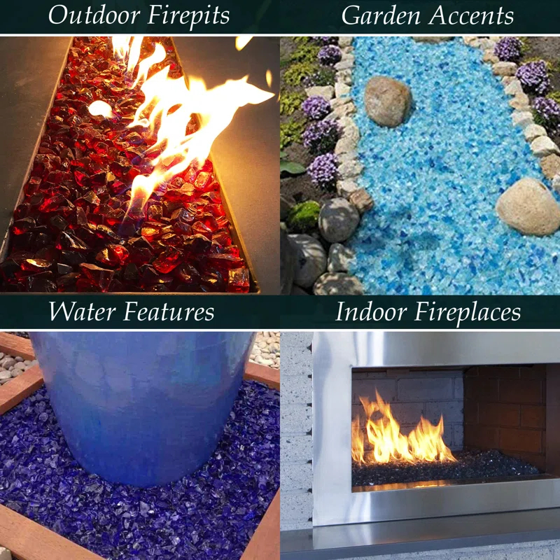 Margo Garden Products Dragon Fire Glass