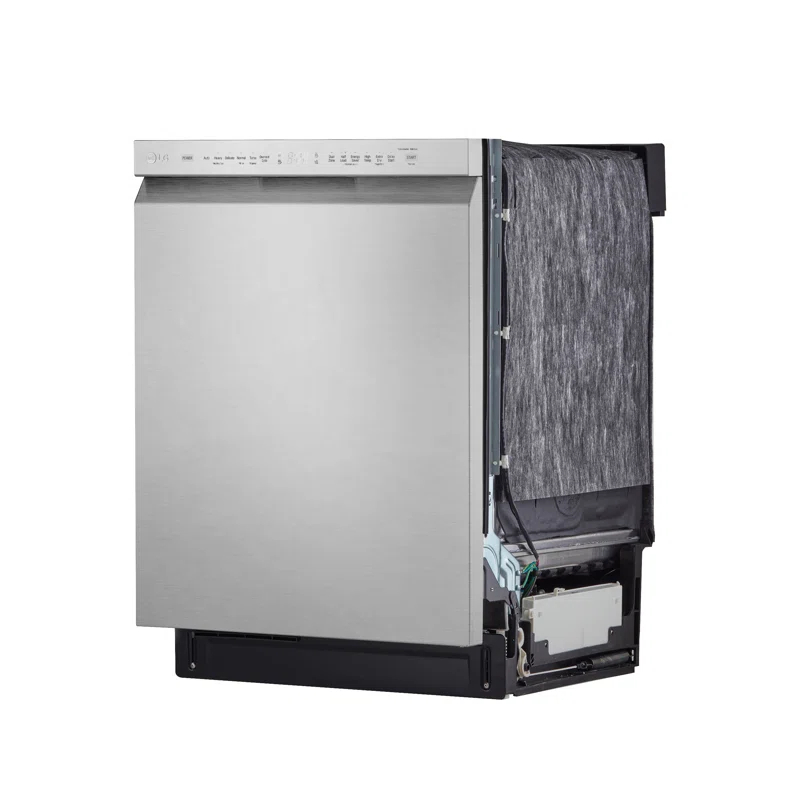 LG LG 24 in. PrintProof Stainless Steel Front Control Dishwasher with QuadWash, 3rd Rack & Dynamic Dry, 48 dBA LDFN4542S