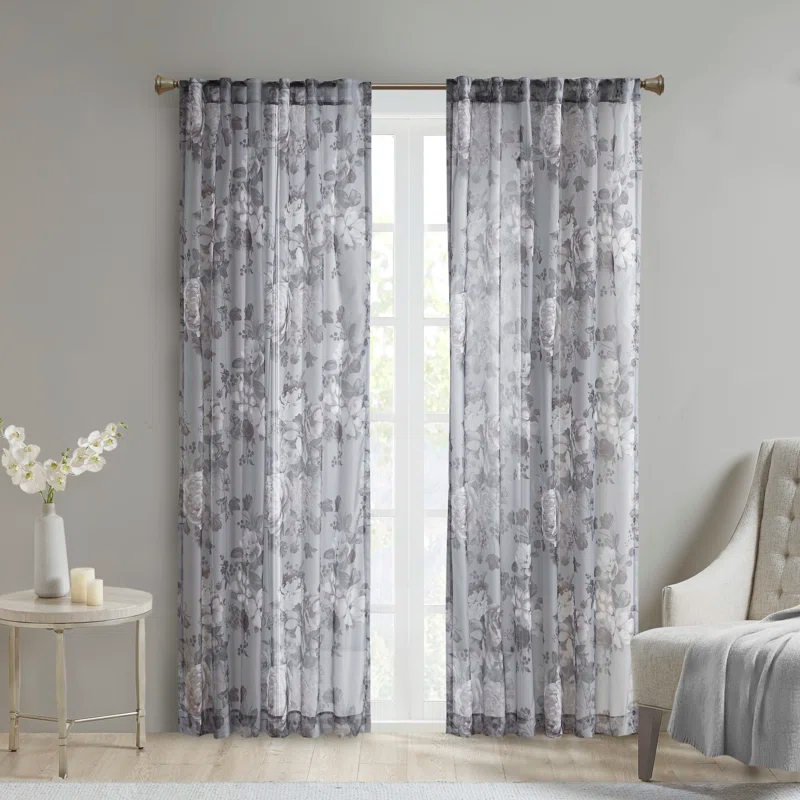 Madison Park Simone Marcus Sheer Curtain Panel