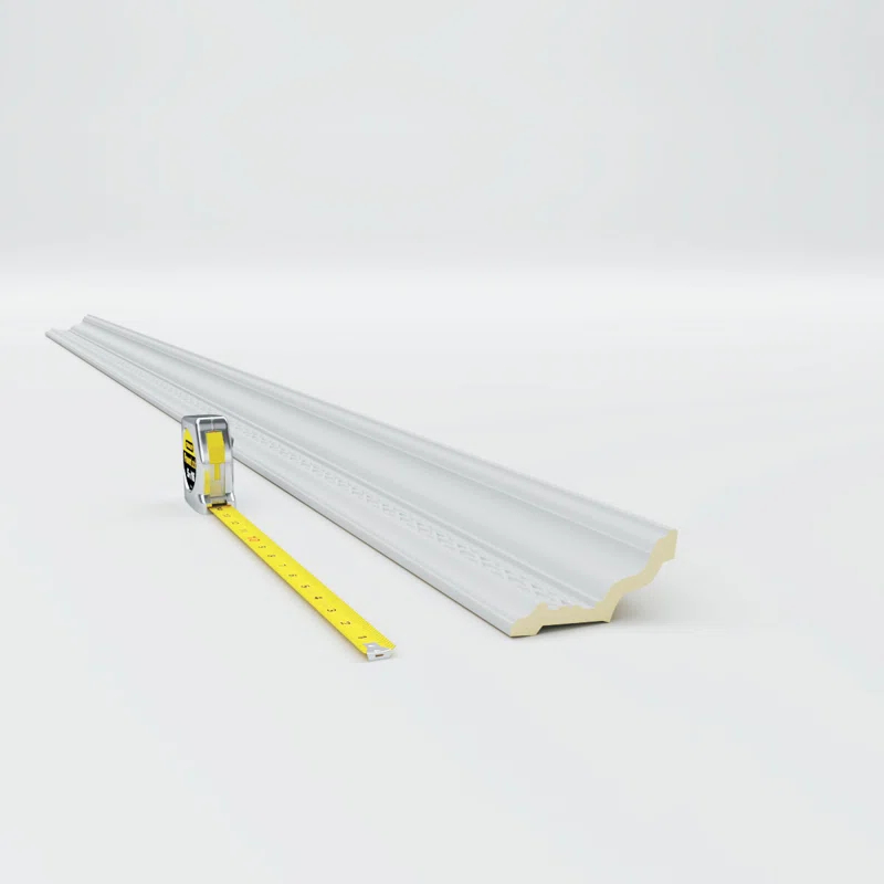 Ekena Millwork 4 1/8"H x 2 3/8"P x 4 7/8"F x 94 1/2"L, (2 3/4" Repeat), Robin Crown Moulding
