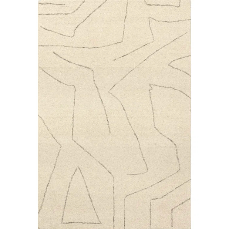 Latitude Run® Mulholland Textured Wool Area Rug Area Rug