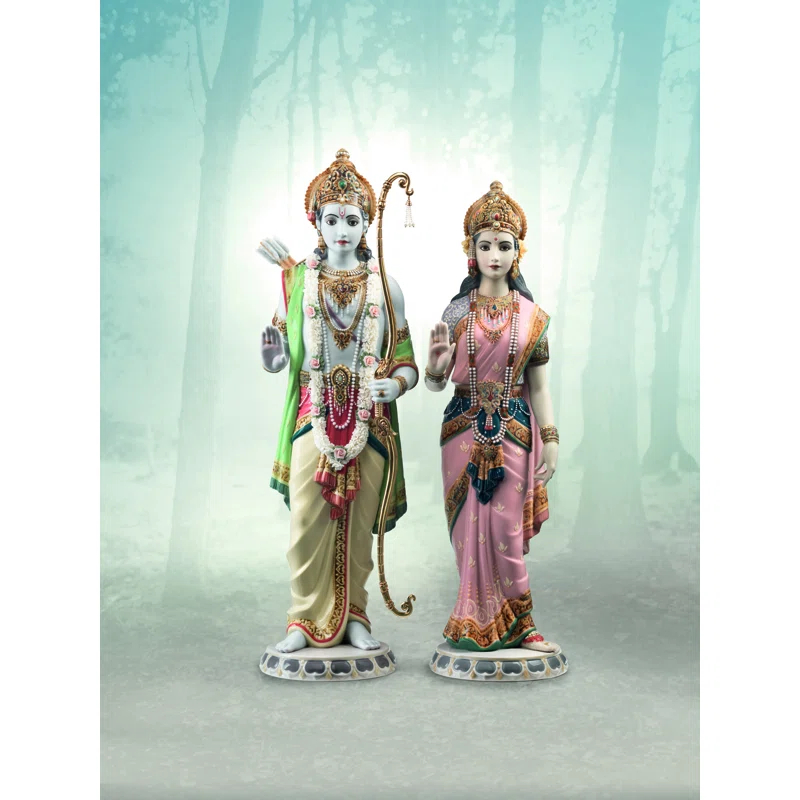 Lladro Rama and Sita Figurine