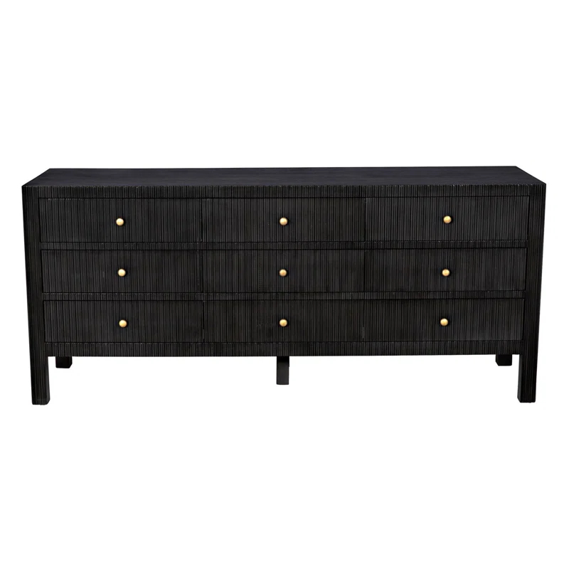 Bellinger 9-Drawer Dresser - Dark Brown