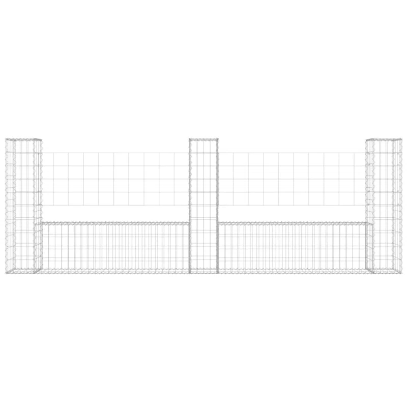 VidaXL Silver Metal Fence Panel