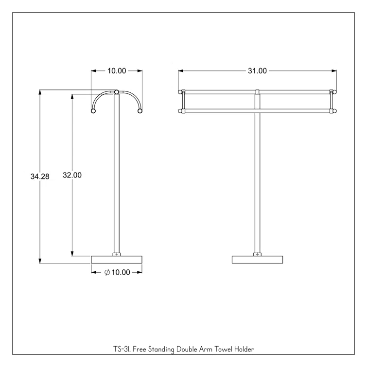 Allied Brass Freestanding Towel Stand TS-31-PC