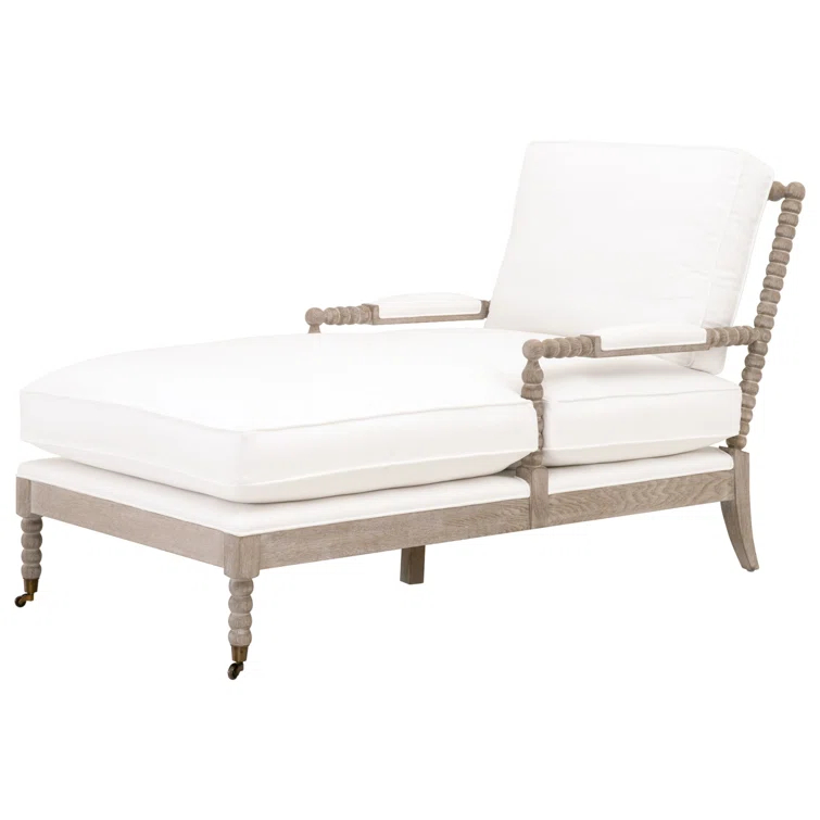 Rosalind Wheeler Chaddrick Stitch Hand Round Arms Down Feather Chaise Lounge