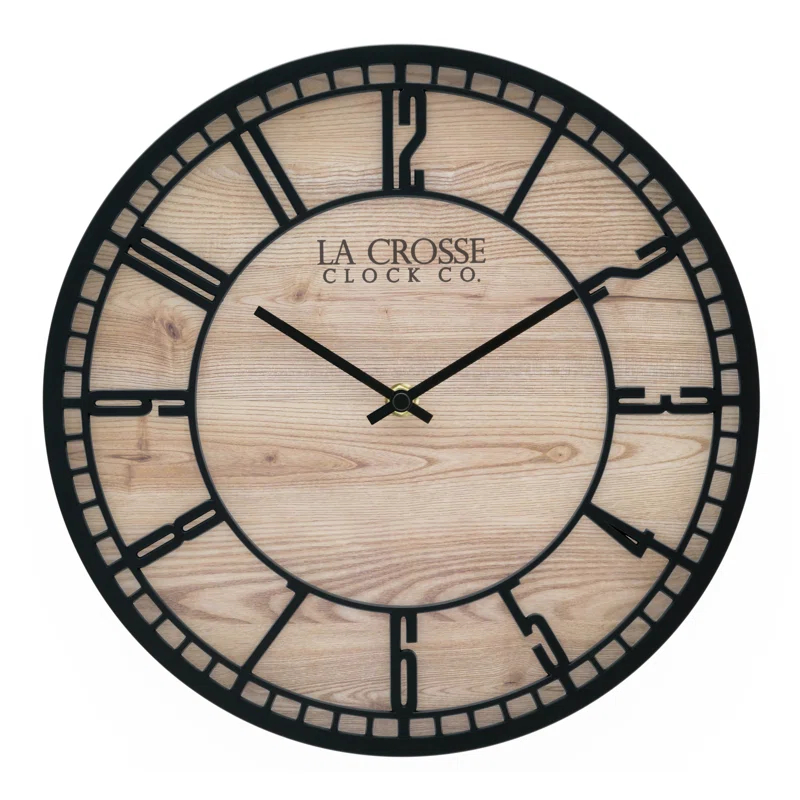 La Crosse Technology 11.5" Quartz Floating Dial Wall Clock