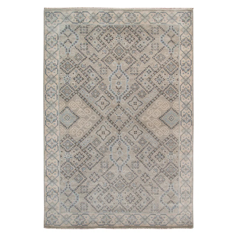 Blu Drayer Wool Geometric Rug