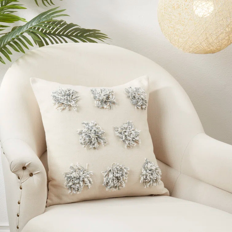 Saro Klani Collection Cotton Pillow Cover | Wayfair