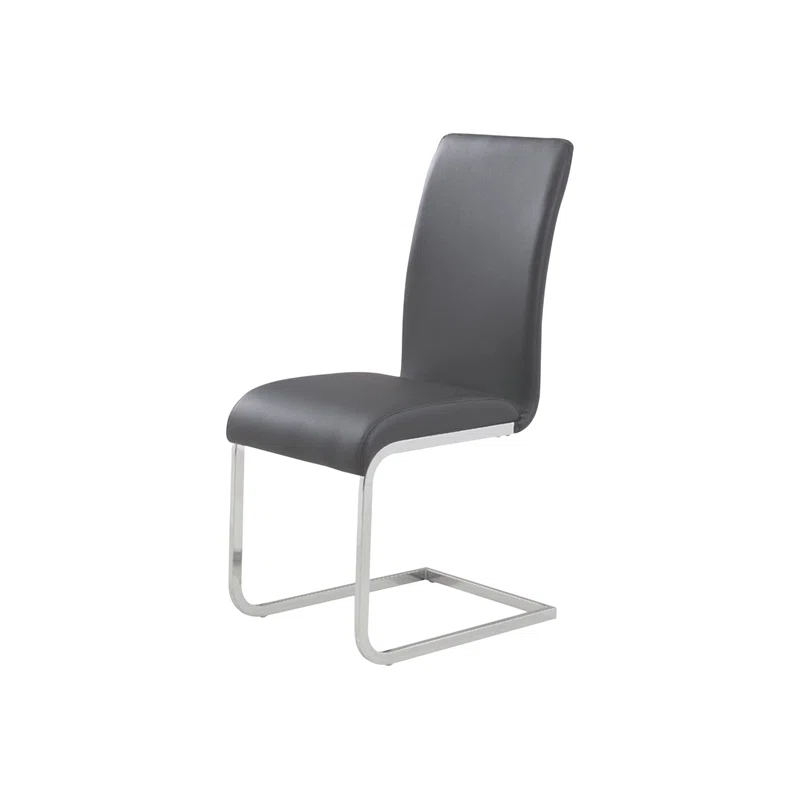 Ivy Bronx Anaija 19'' H Faux Leather Upholstered Metal Side Chair (Set of 2)