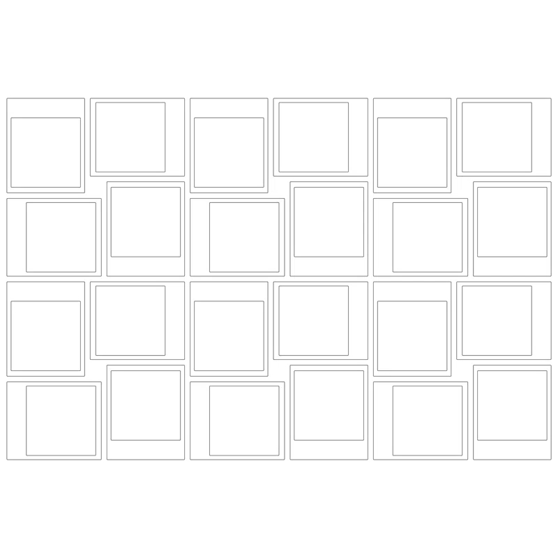 Silhouettes Non-Wall Damaging Whiteboard Decal