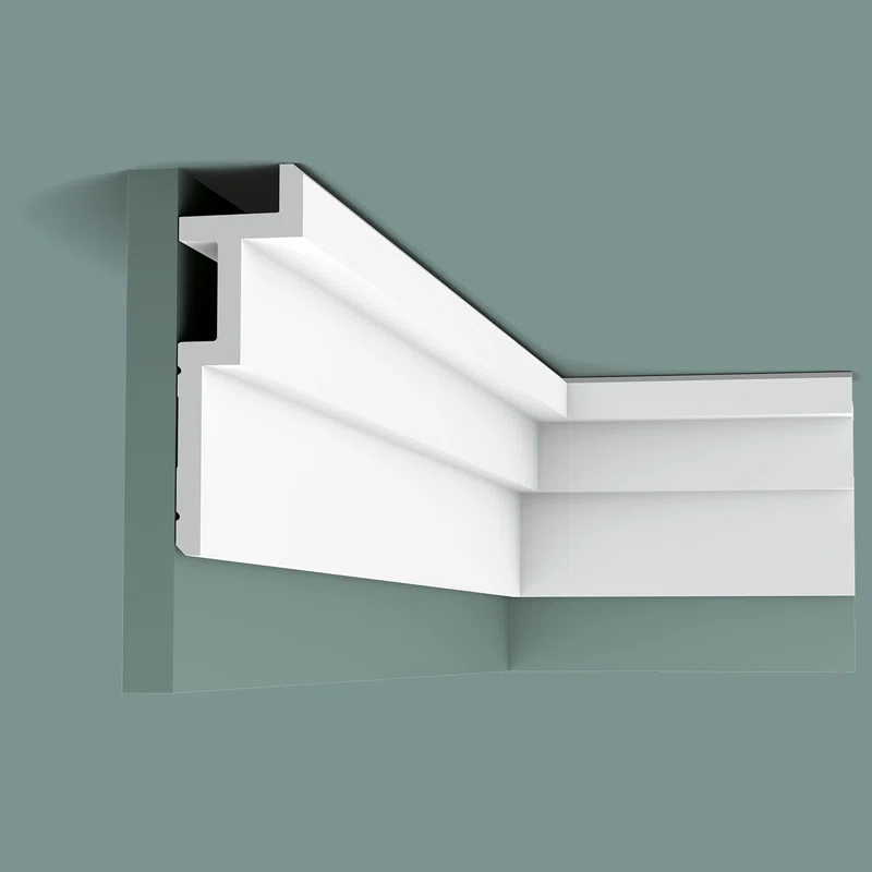 Orac Decor 2 in x 7-1/4 in x 78-3/4 in Primed White Plain Polyurethane Crown Moulding