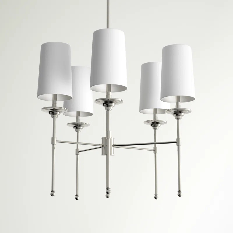 Hayse 5 - Light Dimmable Classic / Traditional Chandelier