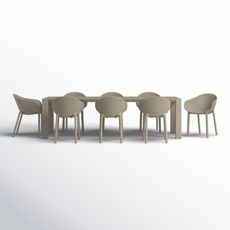 Farrah 102'' Rectangular 8 - Person Outdoor Dining Set