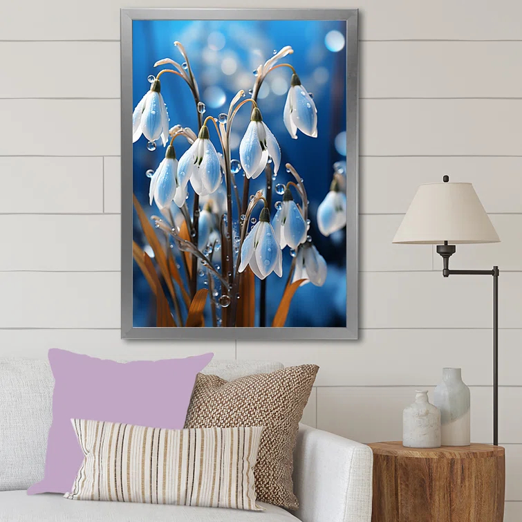 Design Art " Winter Snowdrop Flower Photography I "