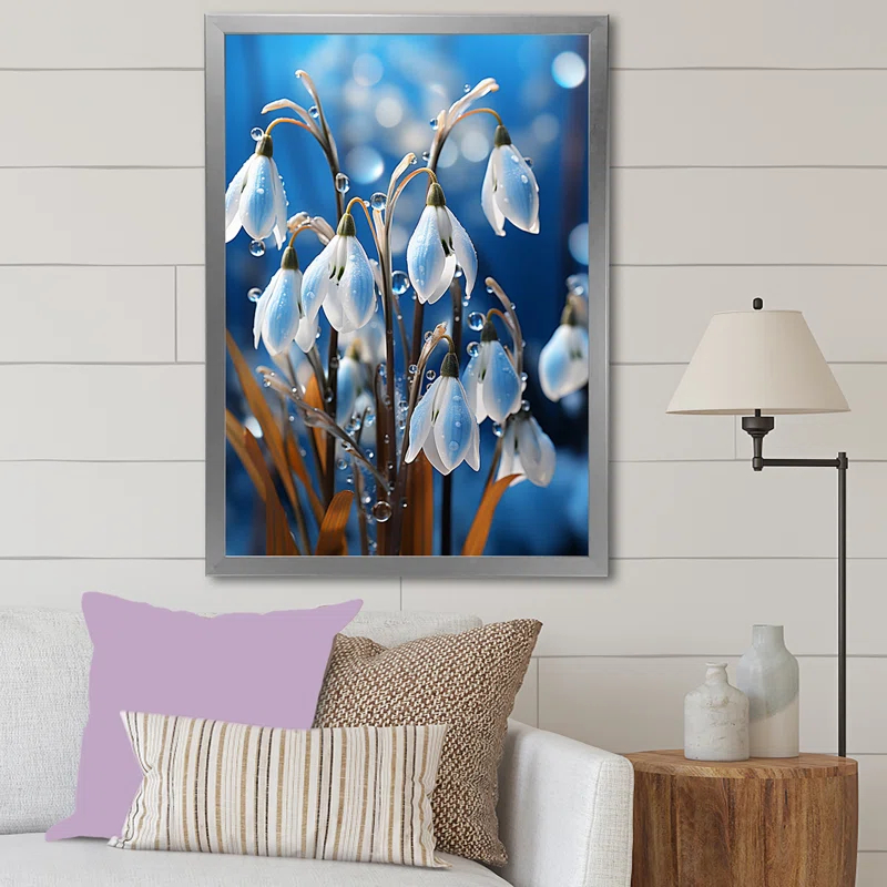 Design Art " Winter Snowdrop Flower Photography I "