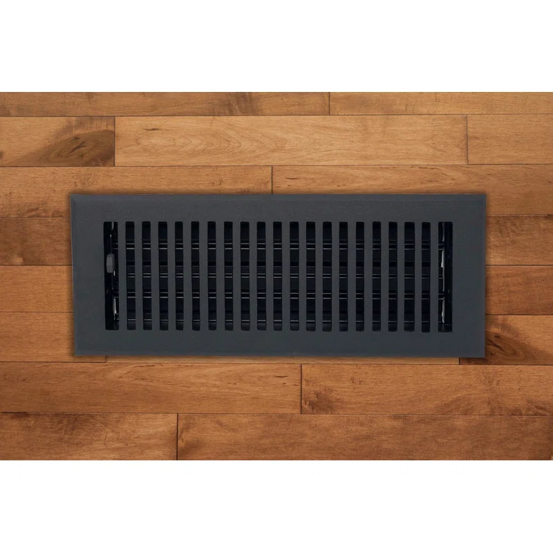 Madelyn Carter Black Contemporary Floor Register and Wall Register