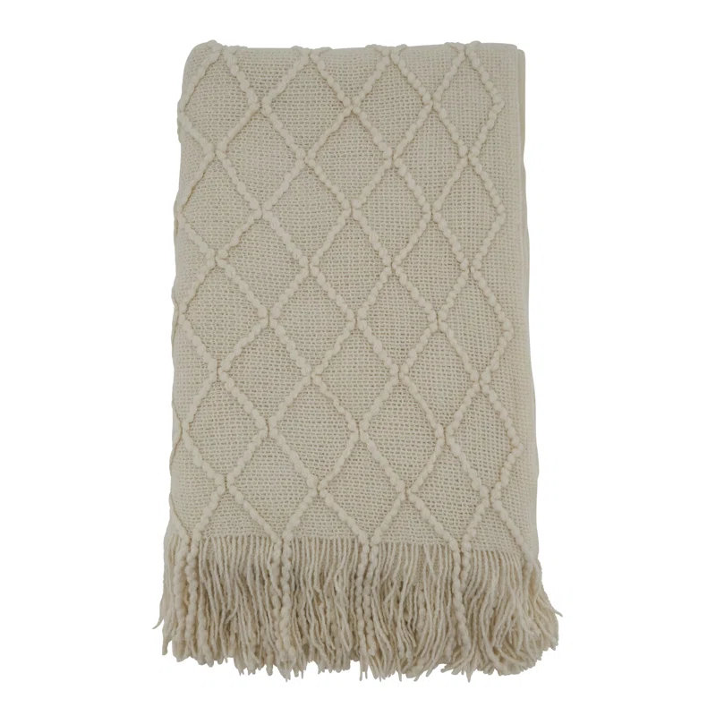 Saro Sevan Collection Hand Woven Throw Blanket
