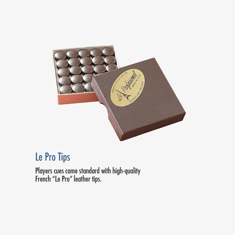 Players 2.6' Iron Clad Birdseye Maple Playing Pool Cue