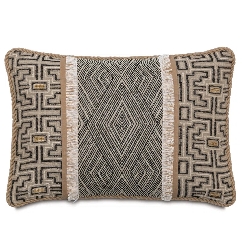 Naya Geometric Lumbar Pillow Cover & Insert