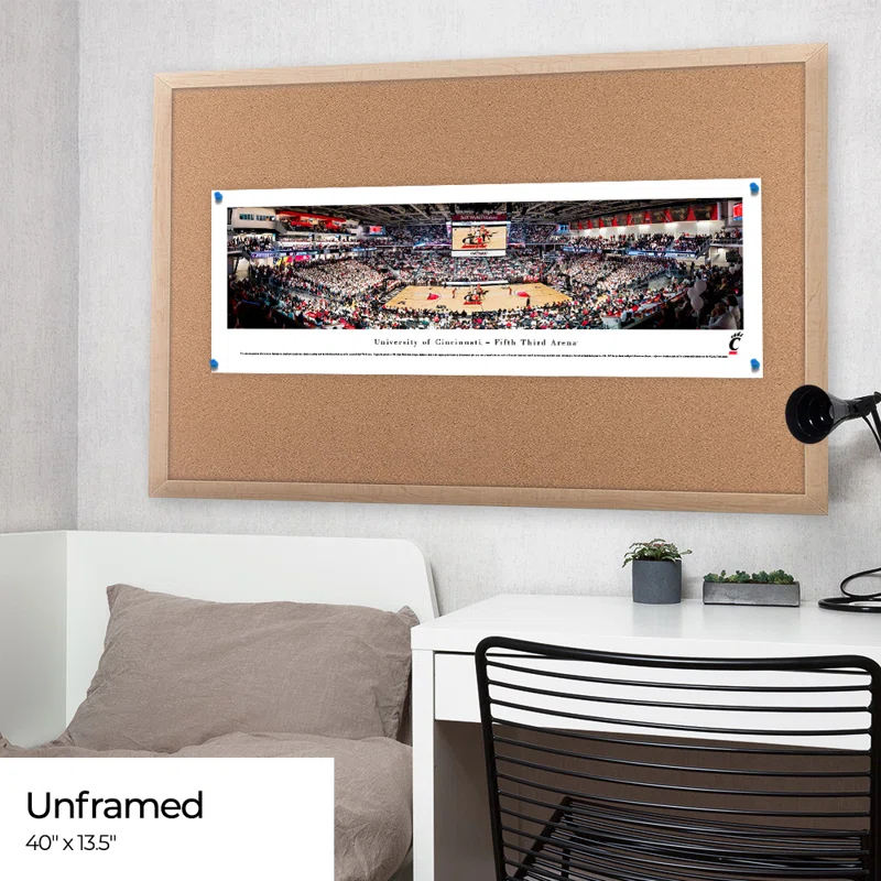 Blakeway Worldwide Panoramas, Inc NCAA Cincinnati Bearcats Basketball Panoramic Print